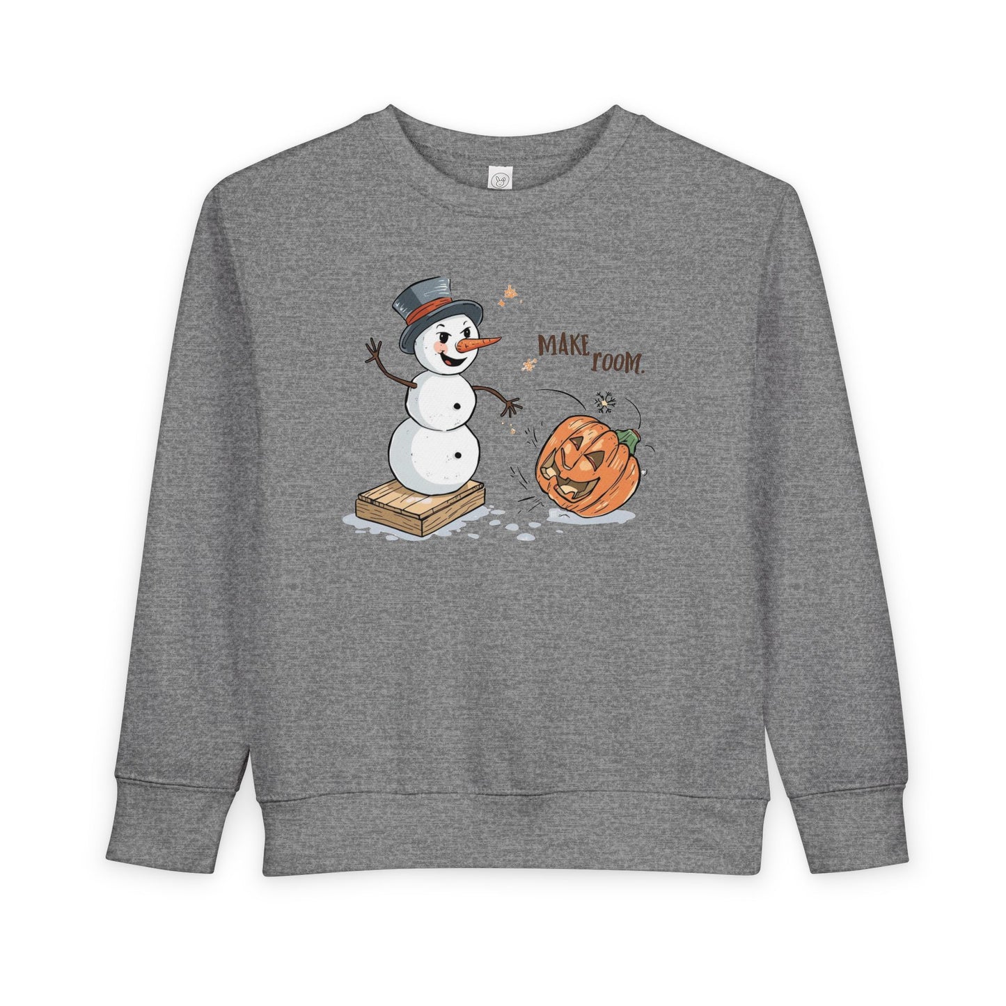 “Make Room” Fall-to-Winter Humorous Toddler Sweatshirt – Cozy Kids Crewneck
