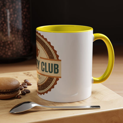 The Cozy Club Accent Mug | 11oz & 15oz Coffee Cup for Comfort Seekers (Multiple Colors)
