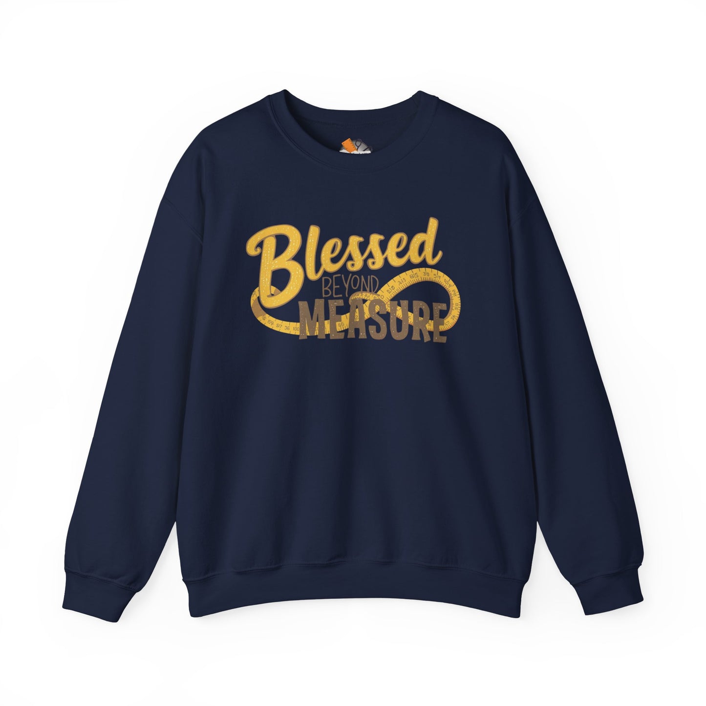 Blessed Beyond Measure Crewneck Sweatshirt – Cozy Faith & Gratitude Sweater (9 Color Options)