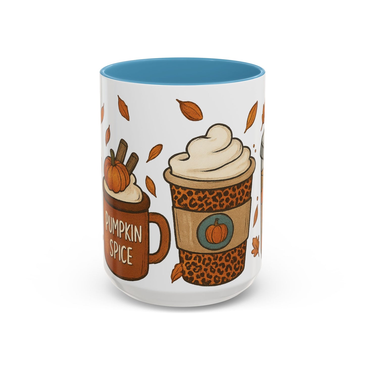 Pumpkin Spice Accent Mug – Fall Coffee Cup (11oz & 15oz)