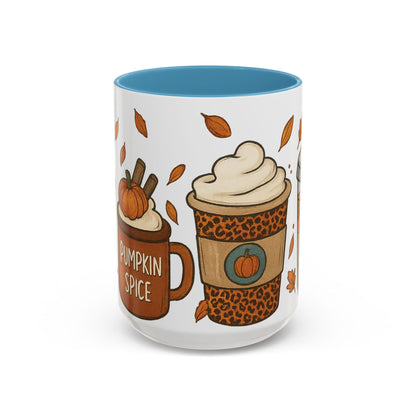 Pumpkin Spice Accent Mug – Fall Coffee Cup (11oz & 15oz)