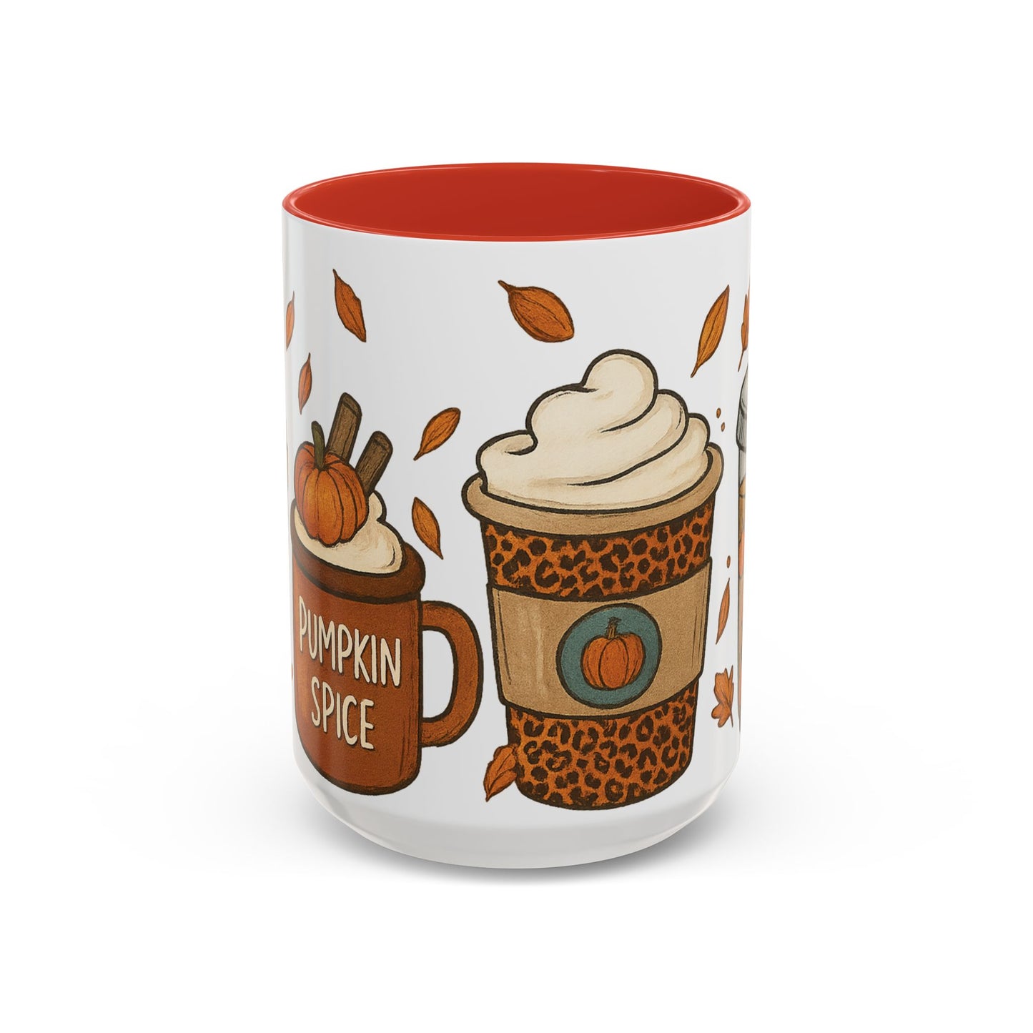 Pumpkin Spice Accent Mug – Fall Coffee Cup (11oz & 15oz)