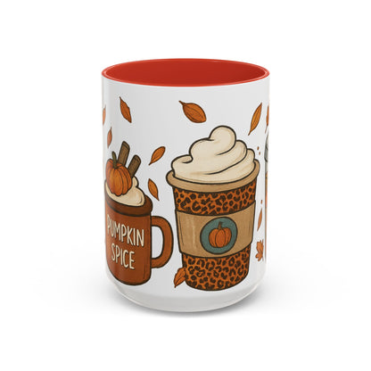 Pumpkin Spice Accent Mug – Fall Coffee Cup (11oz & 15oz)