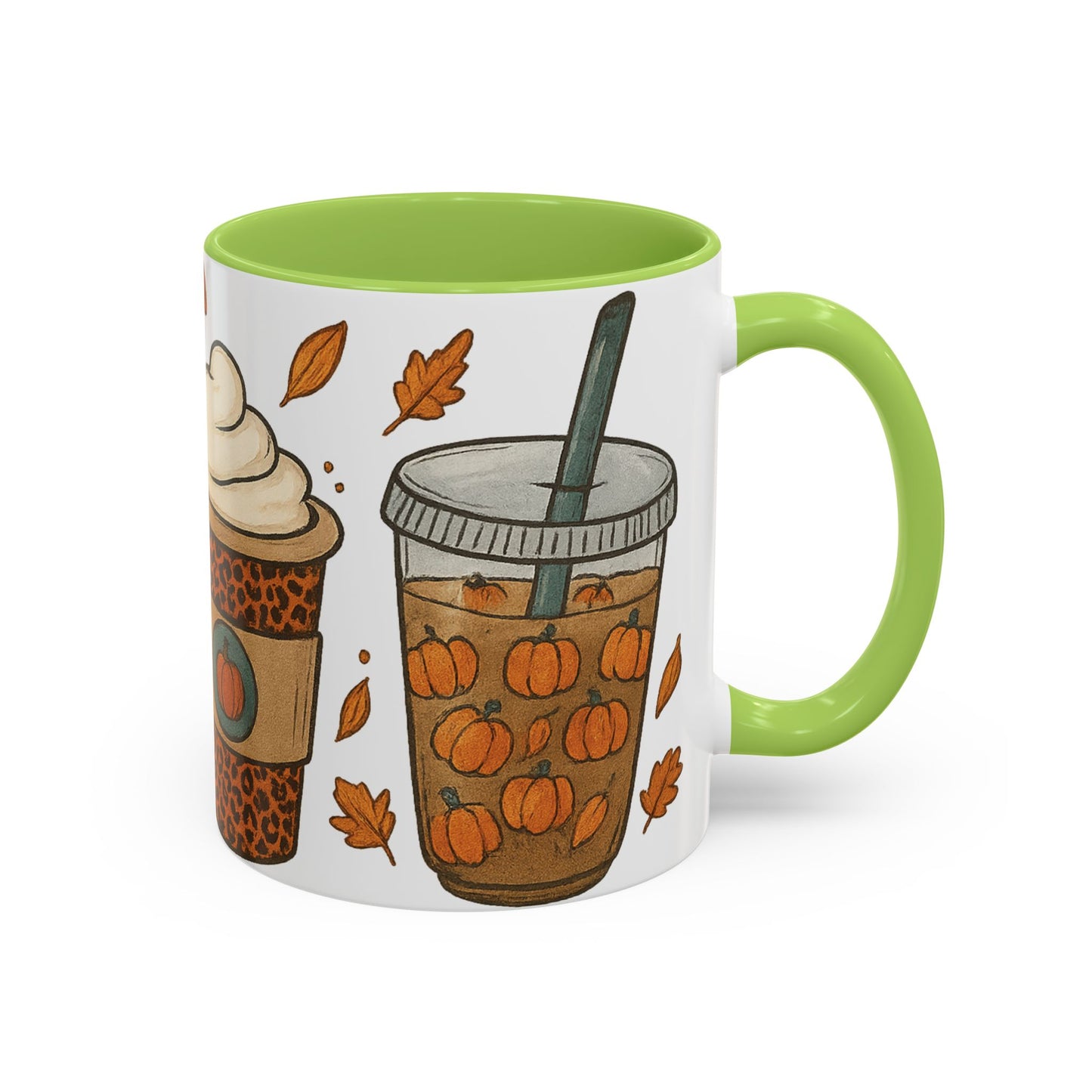 Pumpkin Spice Accent Mug – Fall Coffee Cup (11oz & 15oz)