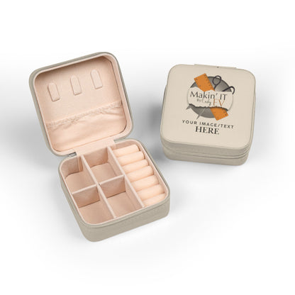 Custom Travel Jewelry Box – Portable Velvet Ring & Earring Organizer