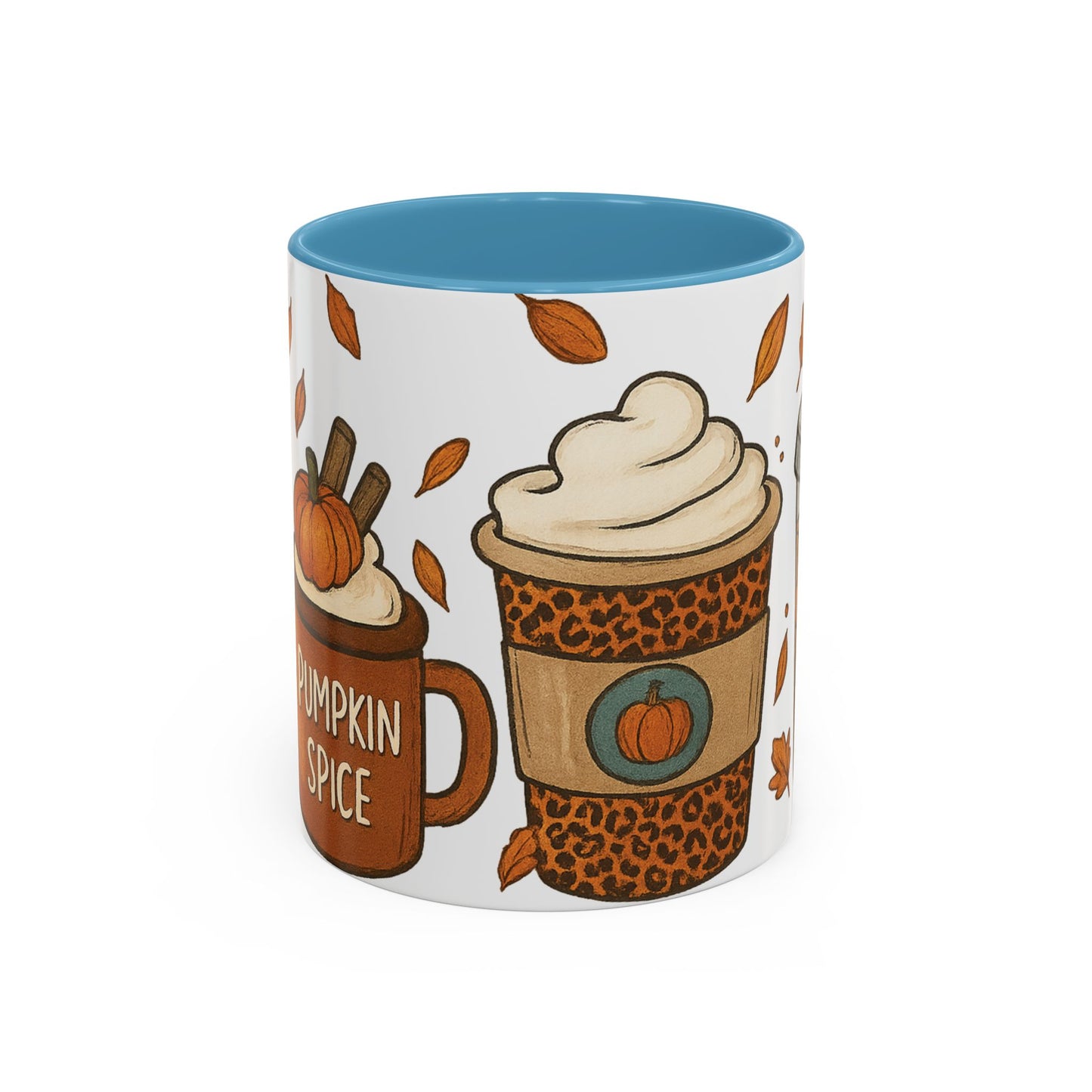 Pumpkin Spice Accent Mug – Fall Coffee Cup (11oz & 15oz)