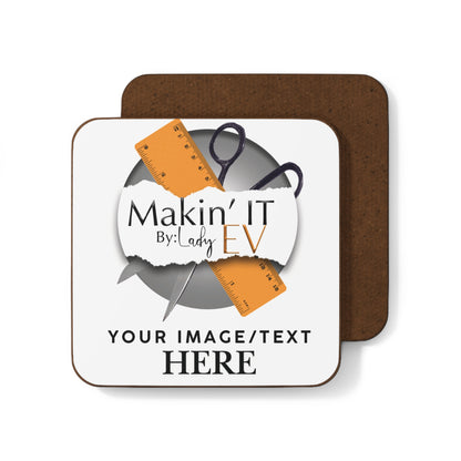 Custom Hardboard Coaster – Personalized Glossy 3.5" Drink Coaster