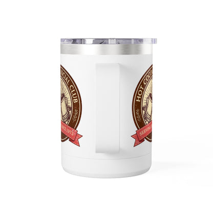 Hot Cocoa Social Club Insulated Coffee Tumbler | Cozy Vintage Mug | Double-Wall Stainless Steel Holiday Drinkware