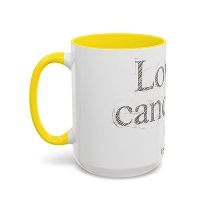 “Love Is Cancelled” Accent Mug | Personalized EST. Date Anti-Valentine Coffee Mug