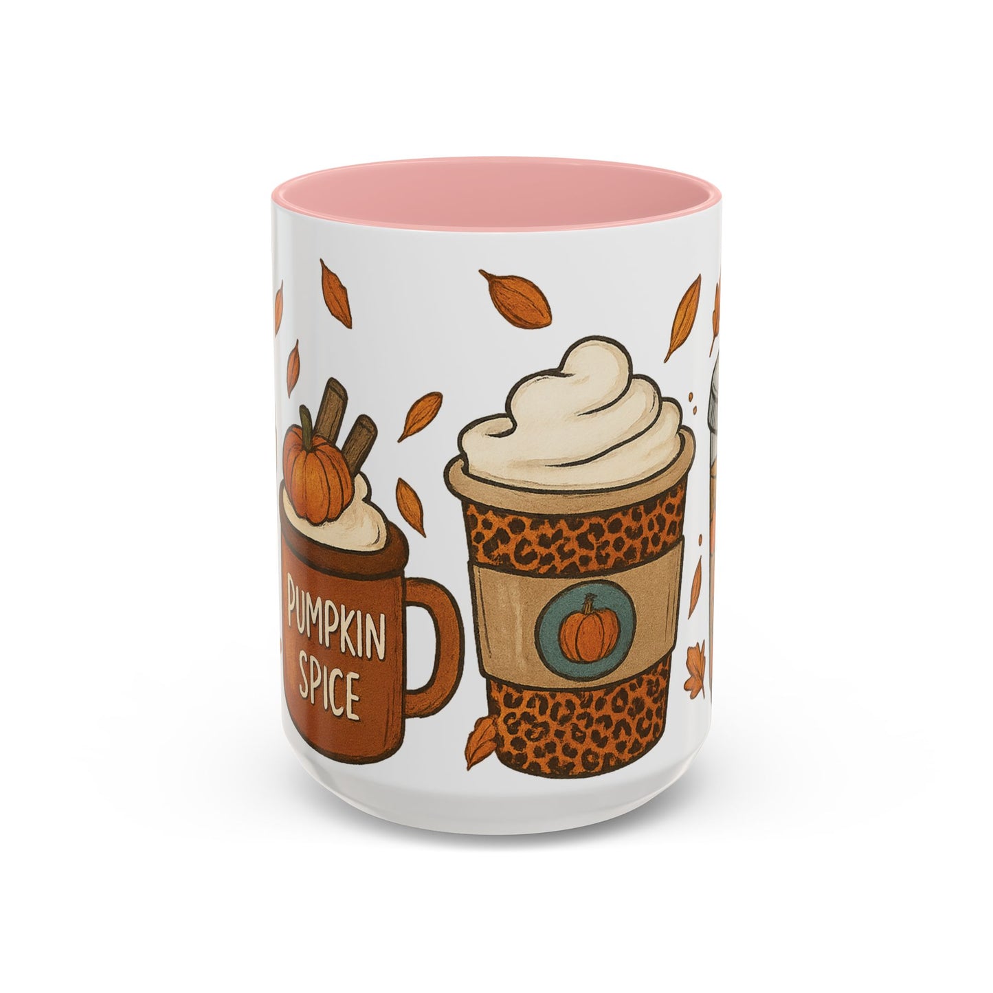 Pumpkin Spice Accent Mug – Fall Coffee Cup (11oz & 15oz)