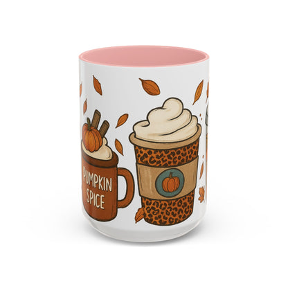 Pumpkin Spice Accent Mug – Fall Coffee Cup (11oz & 15oz)
