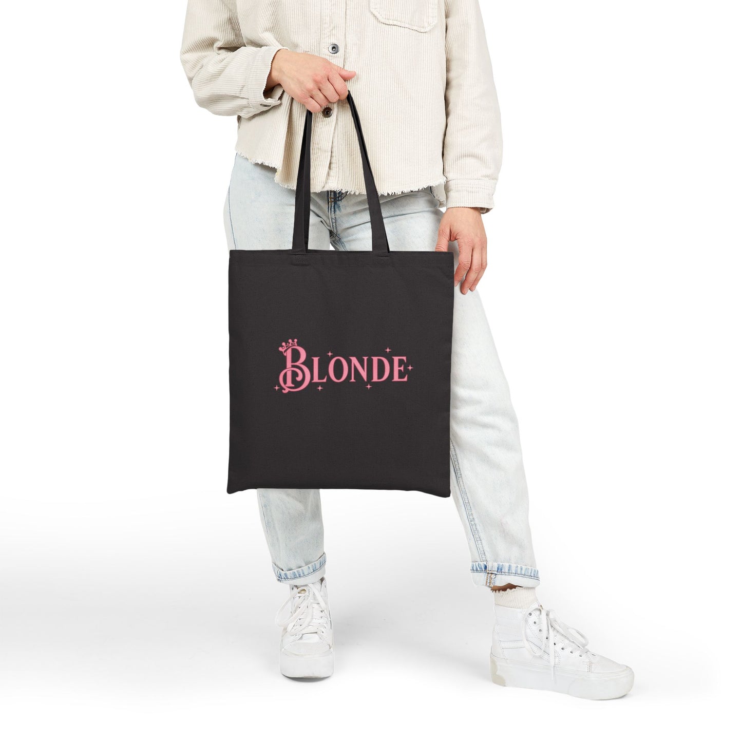 Blonde Tote Bag | Wicked-Inspired Galinda Quote Tote (Black or Natural)