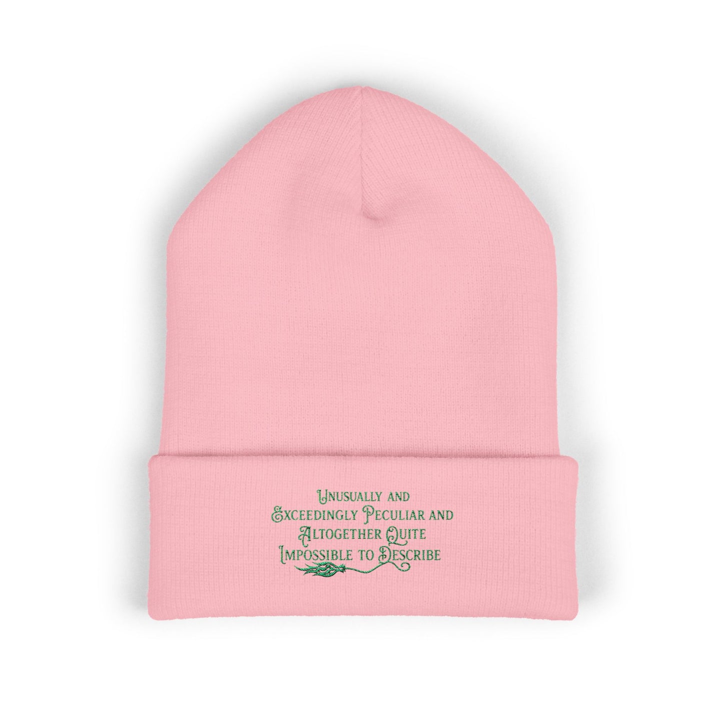 Elphaba-Inspired Quote Beanie | Wicked Aesthetic Winter Hat
