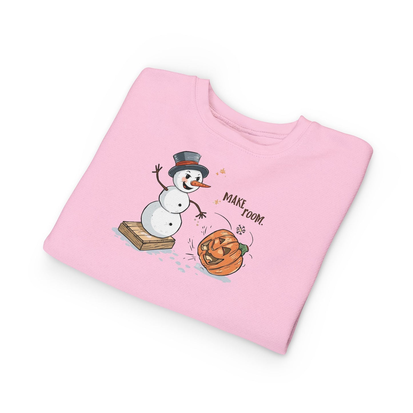 “Make Room” Fall-to-Winter Humorous Toddler Sweatshirt – Cozy Kids Crewneck