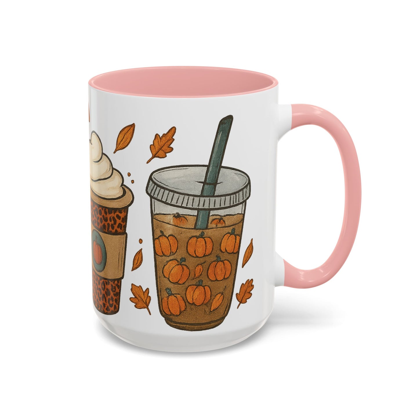 Pumpkin Spice Accent Mug – Fall Coffee Cup (11oz & 15oz)