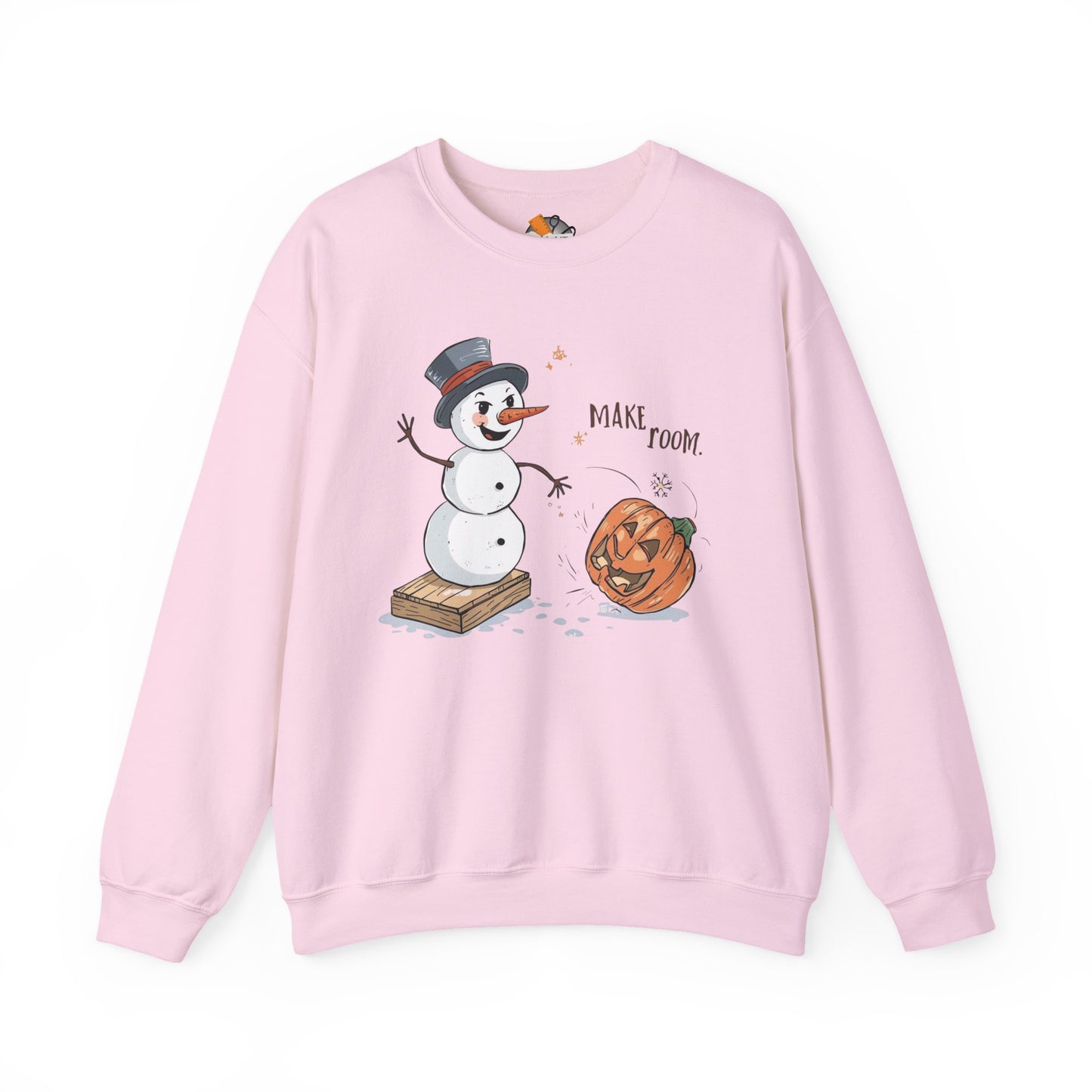 “Make Room” Fall-to-Winter Humorous Unisex Adult Crewneck