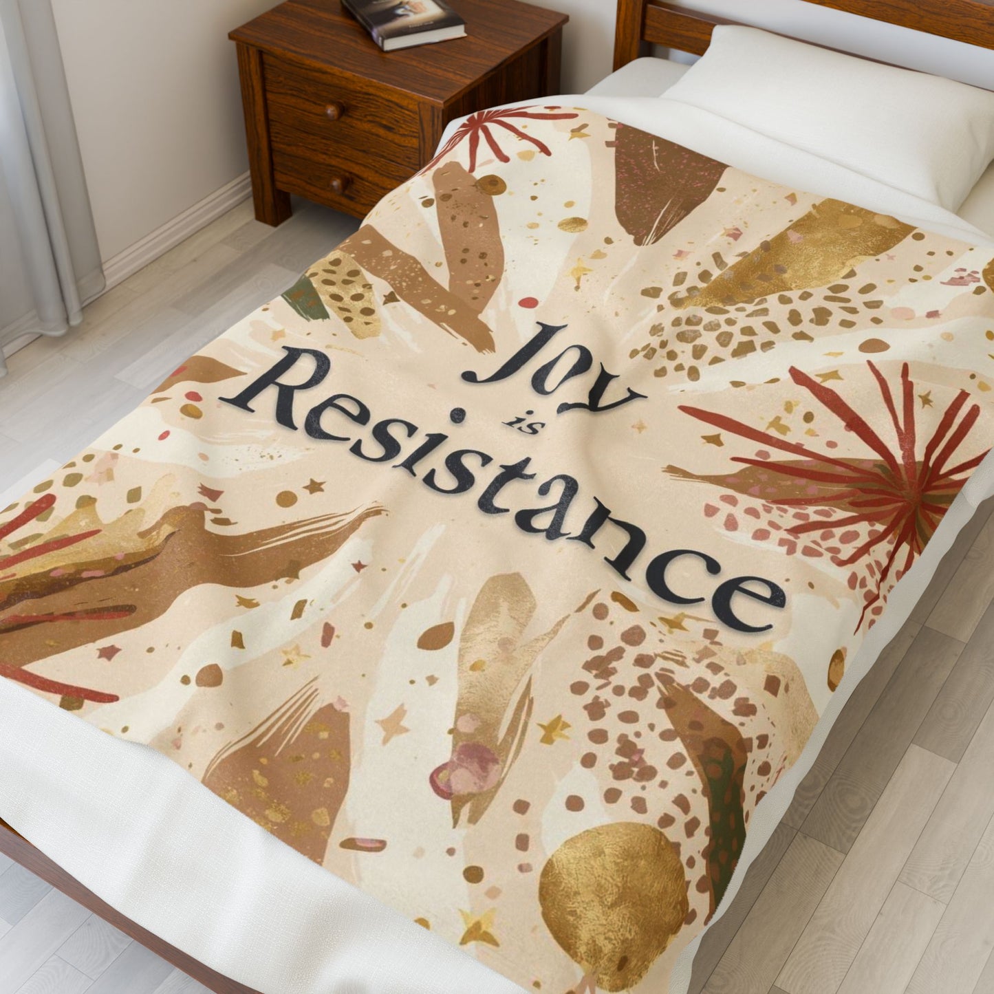 Joy Is Resistance Throw Blanket | Black History–Inspired Cozy Affirmation