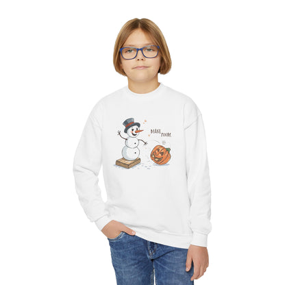Fall to Winter “Make Room” Youth Crewneck Sweatshirt