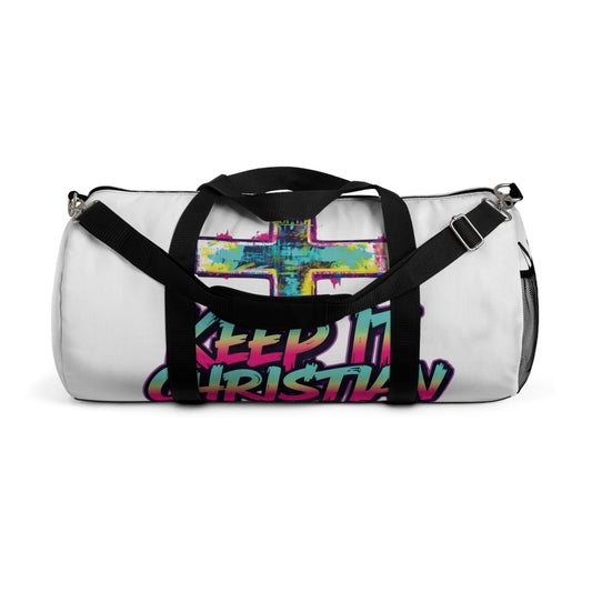 Custom “Keep It Christian” Duffel Bag – Personalized Faith Travel Bag