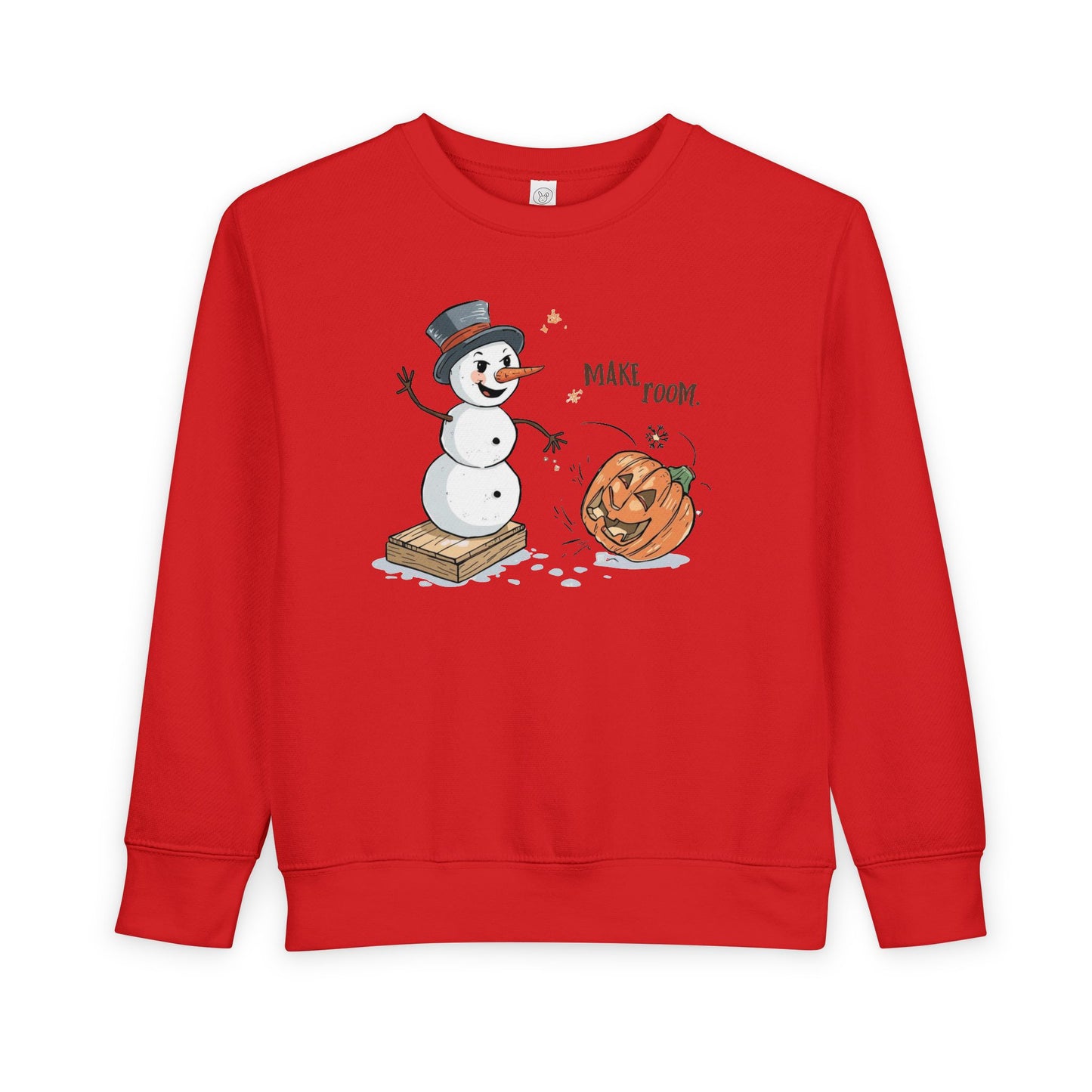 “Make Room” Fall-to-Winter Humorous Toddler Sweatshirt – Cozy Kids Crewneck