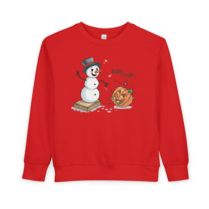 “Make Room” Fall-to-Winter Humorous Toddler Sweatshirt – Cozy Kids Crewneck