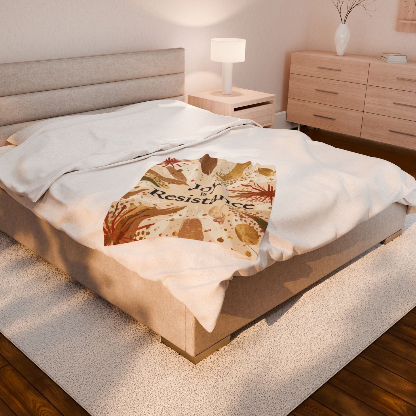 Joy Is Resistance Throw Blanket | Black History–Inspired Cozy Affirmation