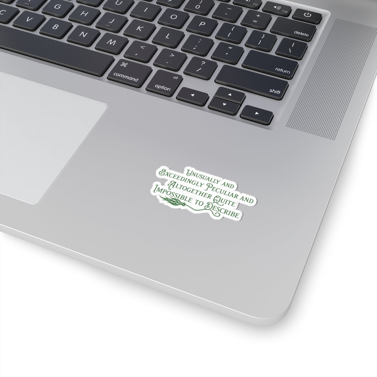 Wicked Inspired Elphaba Sticker | “Unusually & Exceedingly Peculiar” Quote Vinyl Sticker (4 Sizes)