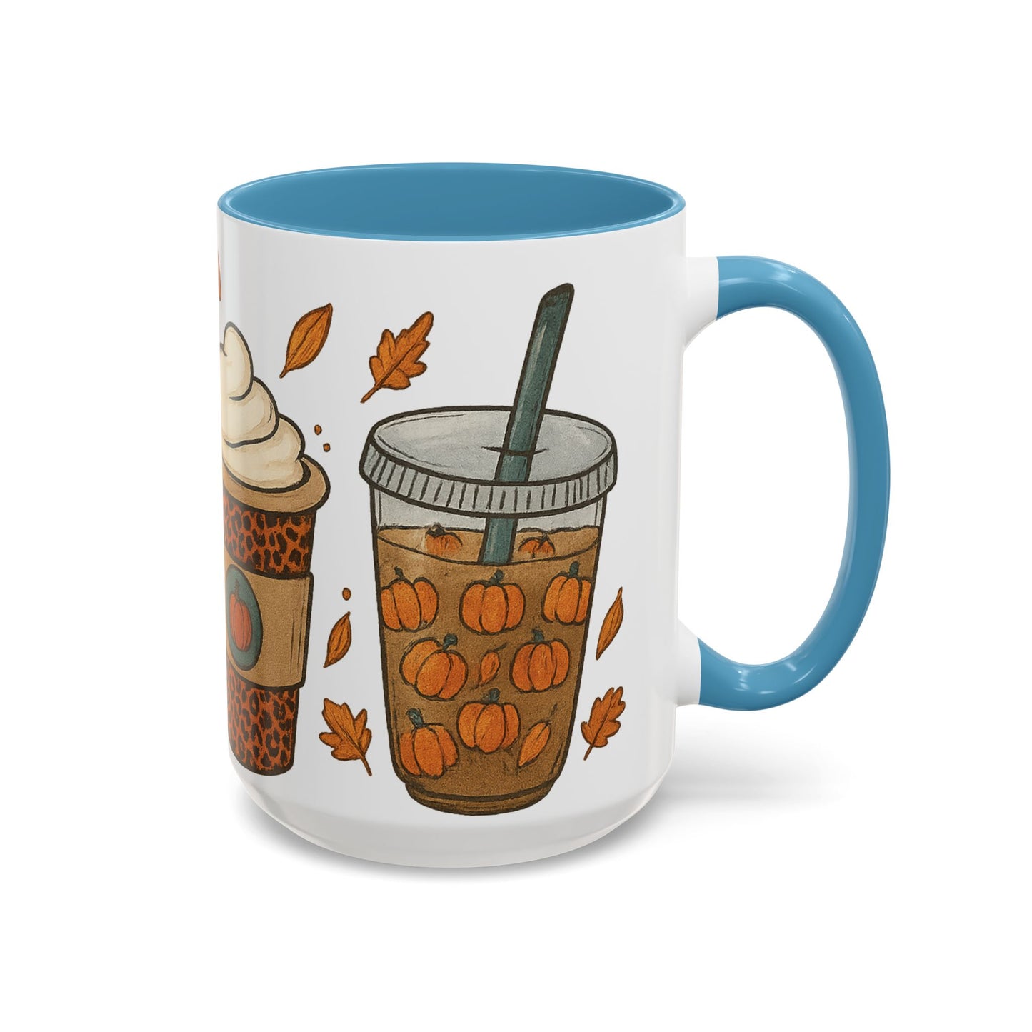 Pumpkin Spice Accent Mug – Fall Coffee Cup (11oz & 15oz)