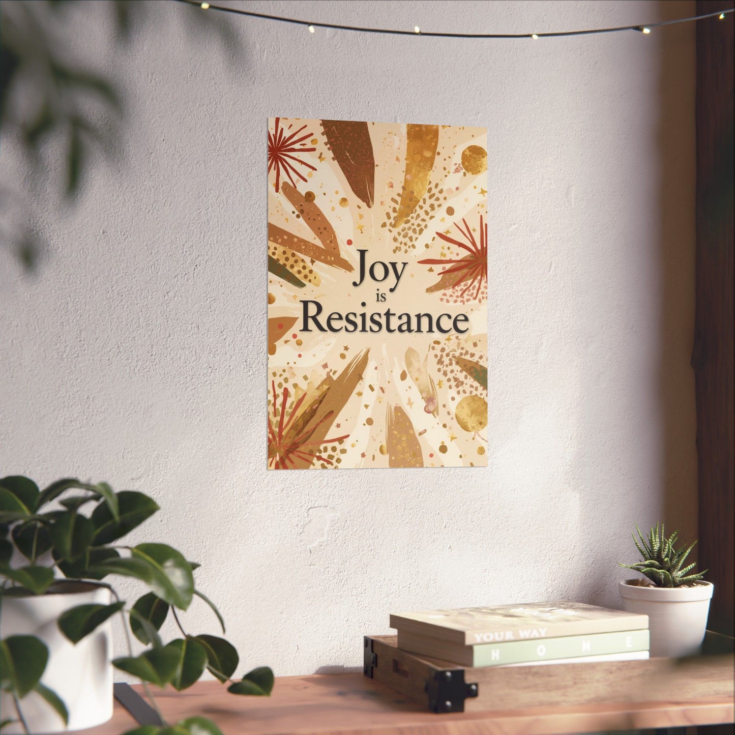 Joy Is Resistance Matte Poster | Black History–Inspired Affirmation Wall Art