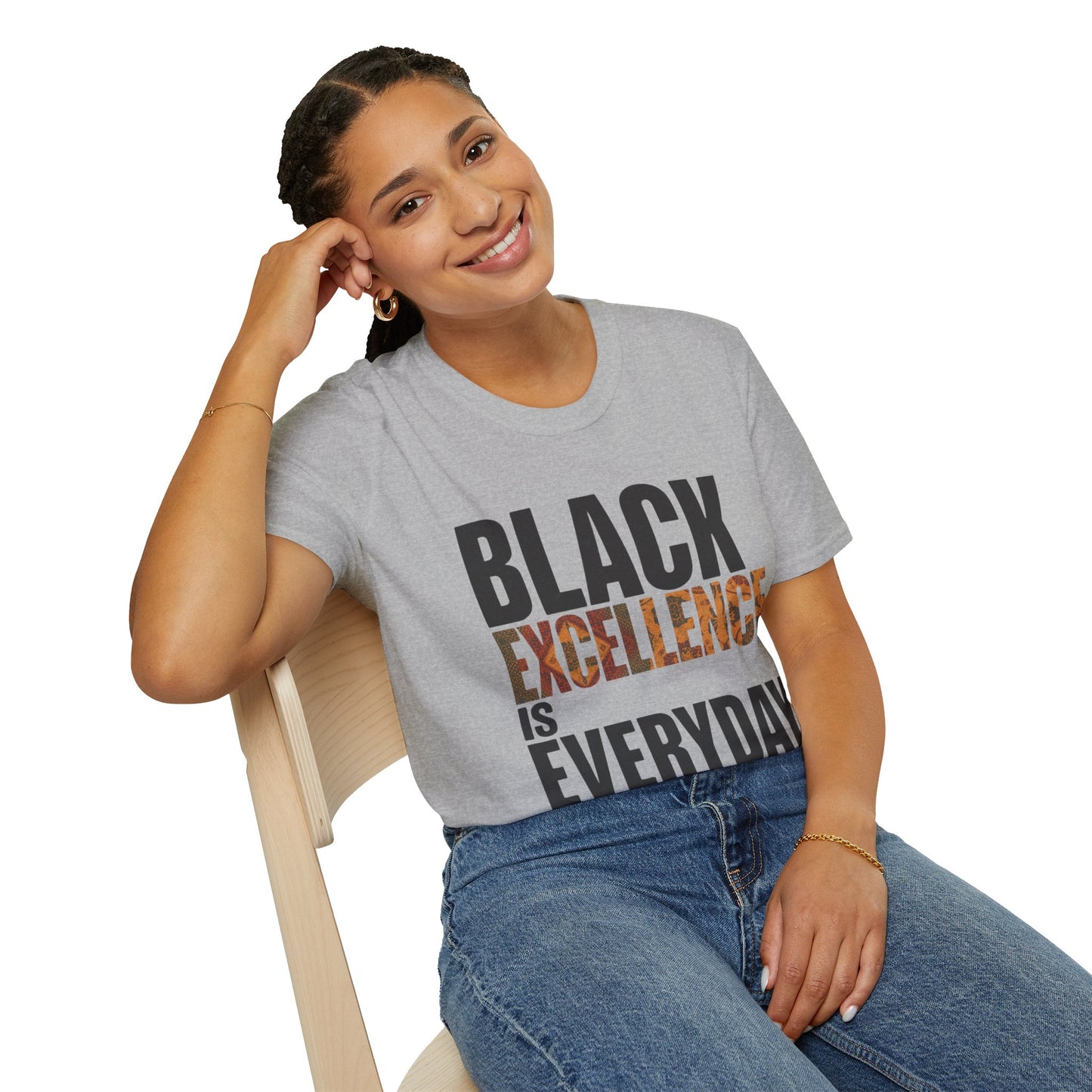Black Excellence Is Everyday Unisex Adult T-Shirt – Empowerment Statement Tee