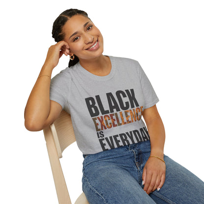 Black Excellence Is Everyday Unisex Adult T-Shirt – Empowerment Statement Tee