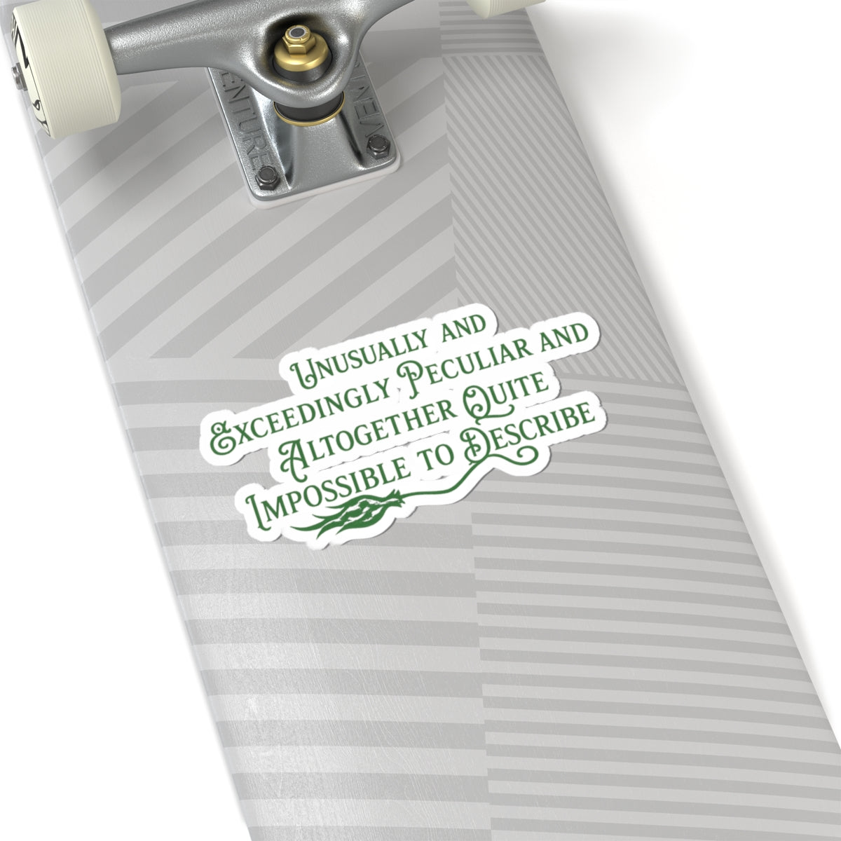 Wicked Inspired Elphaba Sticker | “Unusually & Exceedingly Peculiar” Quote Vinyl Sticker (4 Sizes)