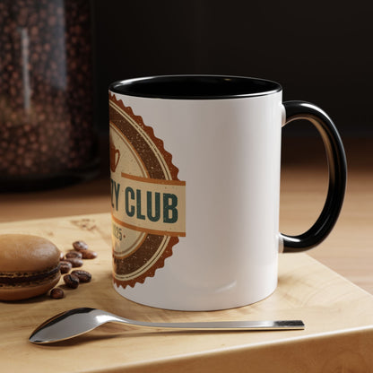 The Cozy Club Accent Mug | 11oz & 15oz Coffee Cup for Comfort Seekers (Multiple Colors)