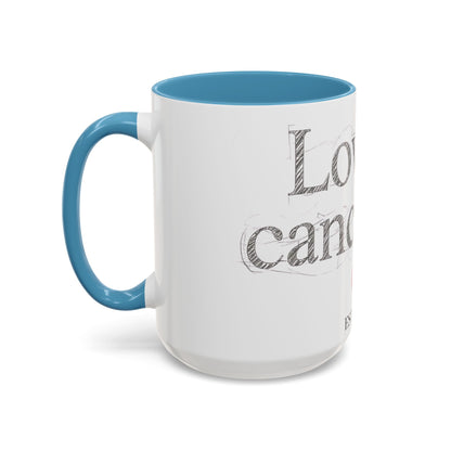 “Love Is Cancelled” Accent Mug | Personalized EST. Date Anti-Valentine Coffee Mug