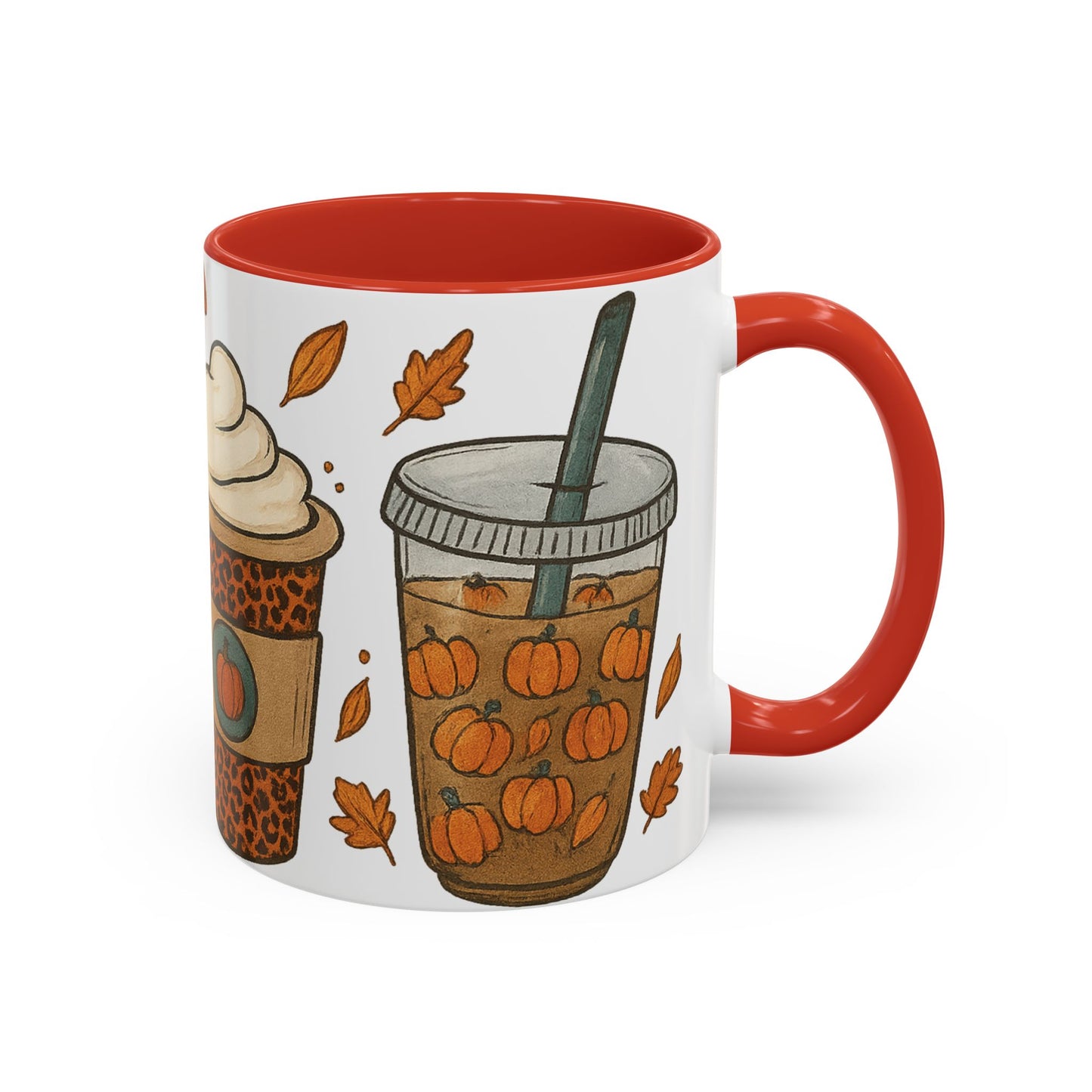Pumpkin Spice Accent Mug – Fall Coffee Cup (11oz & 15oz)