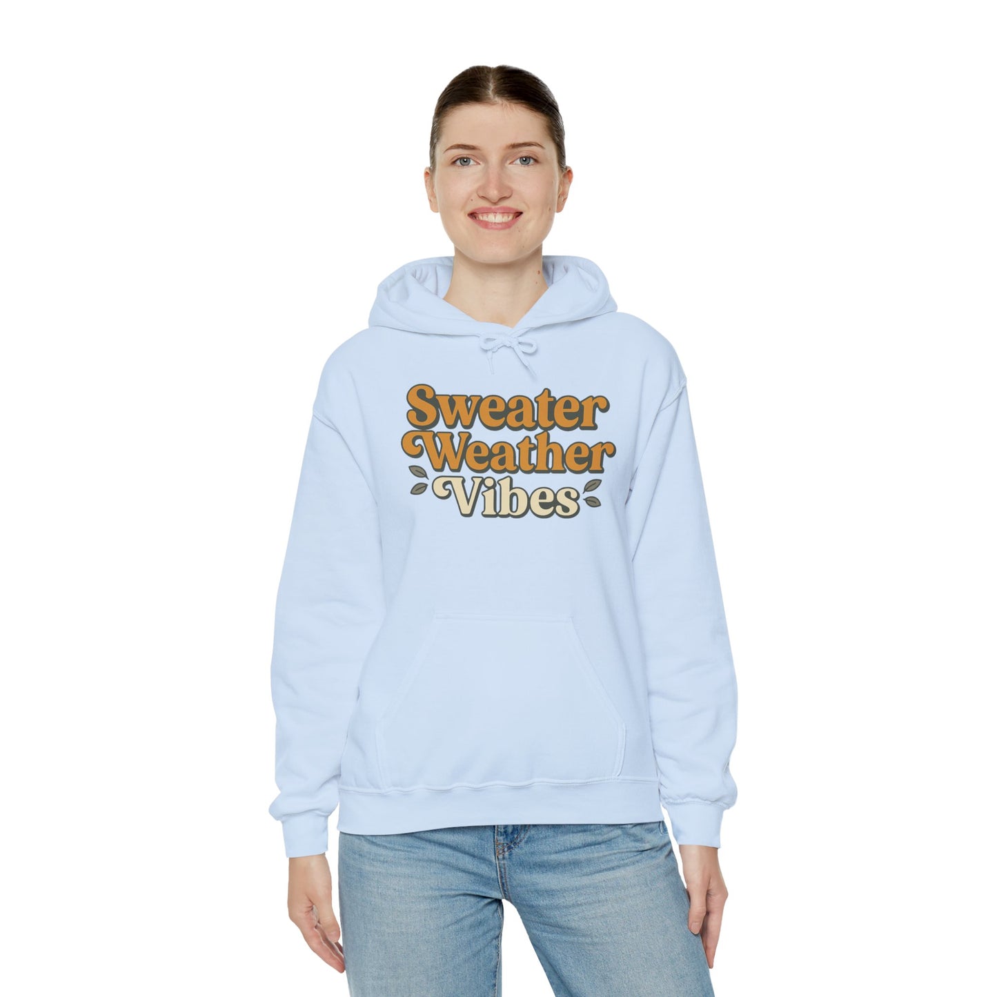 Sweater Weather Vibes Hoodie – Cozy Fall Aesthetic Pullover