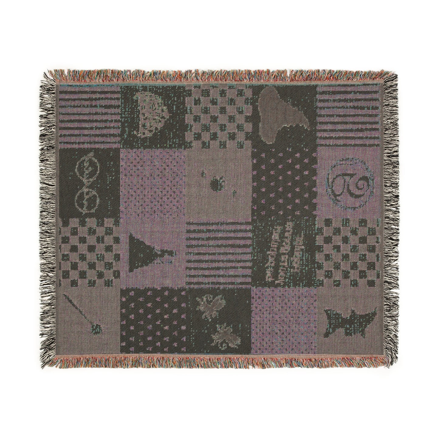 Wicked-Inspired “Pink Goes Good With Green” Woven Blanket | Glinda & Elphaba Friendship Throw in 3 Sizes (51"x37", 60"x50", 80"x60")