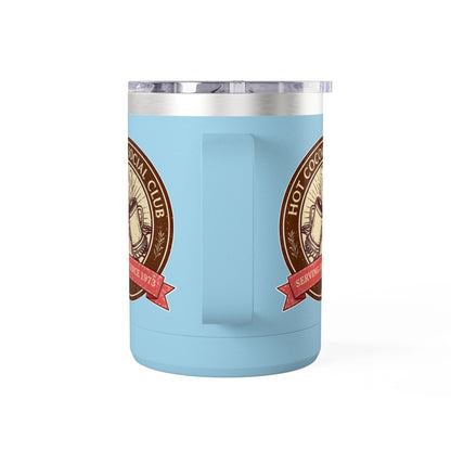 Hot Cocoa Social Club Insulated Coffee Tumbler | Cozy Vintage Mug | Double-Wall Stainless Steel Holiday Drinkware