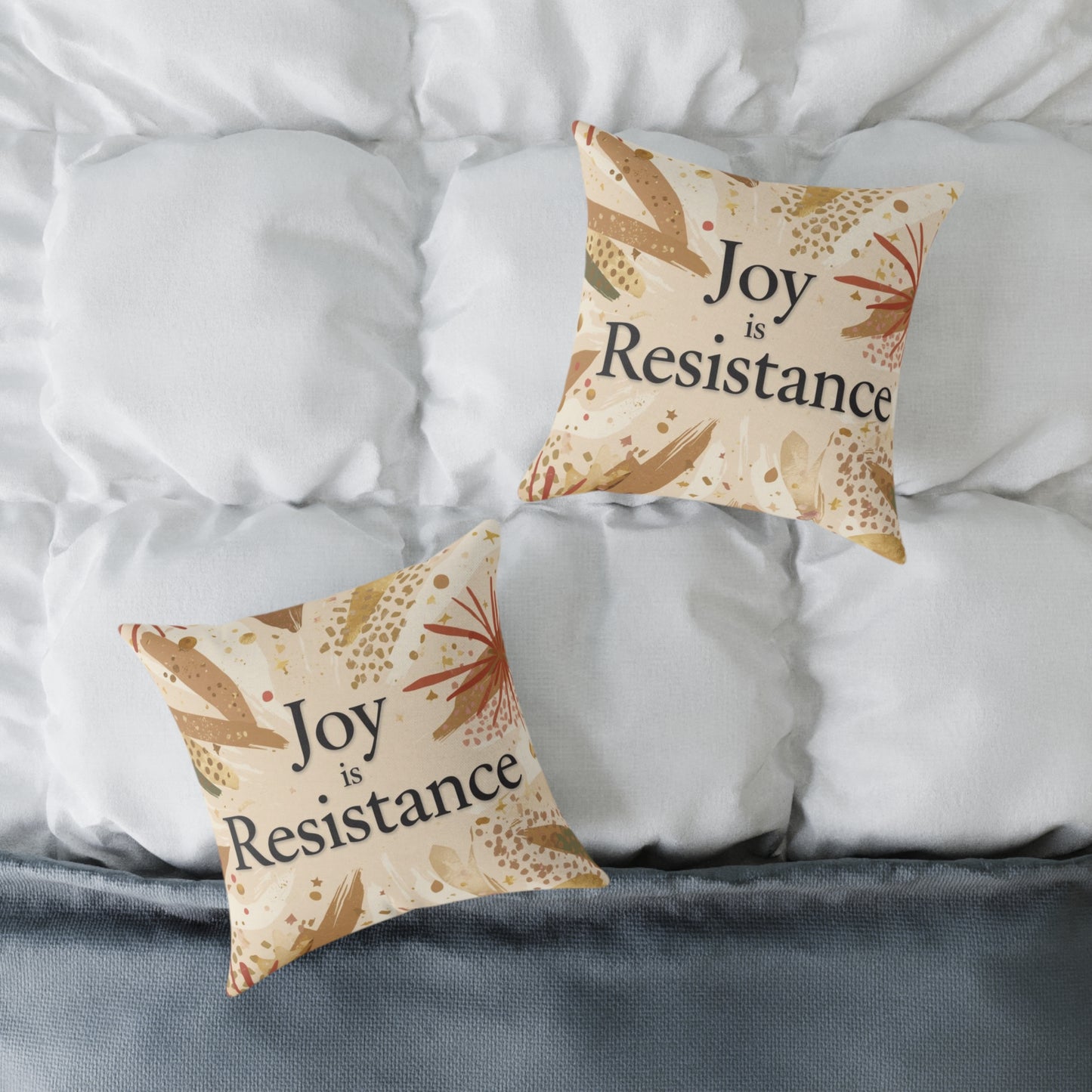 Joy Is Resistance Throw Pillow | Black History–Inspired Affirmation Home Décor