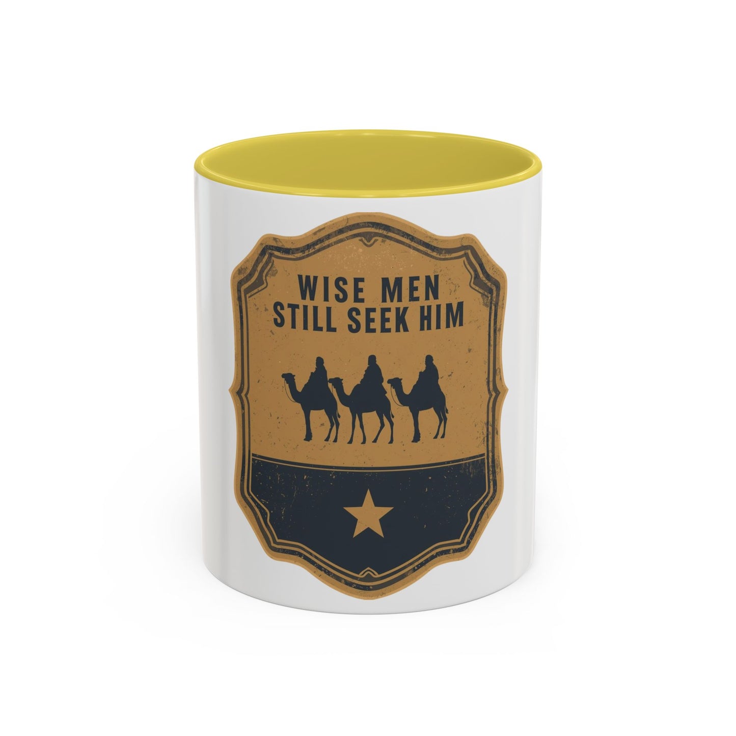 Wise Men Still Seek Him Accent Mug | Christian Christmas Mug