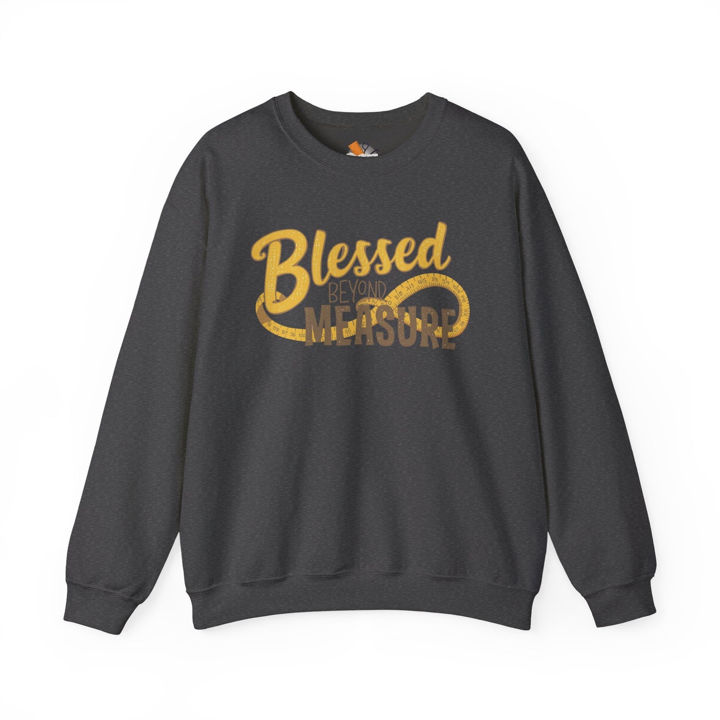 Blessed Beyond Measure Crewneck Sweatshirt – Cozy Faith & Gratitude Sweater (9 Color Options)