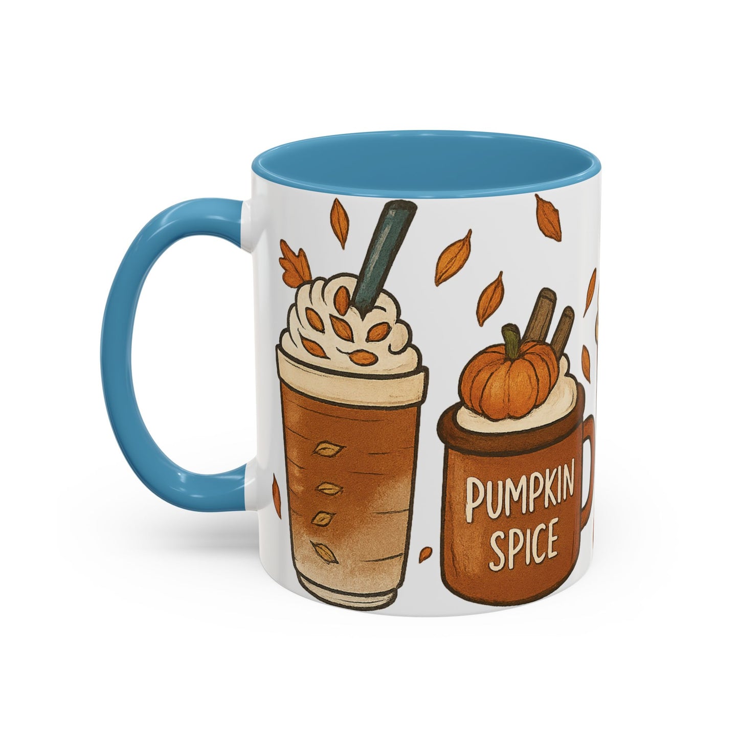 Pumpkin Spice Accent Mug – Fall Coffee Cup (11oz & 15oz)