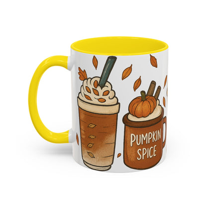 Pumpkin Spice Accent Mug – Fall Coffee Cup (11oz & 15oz)