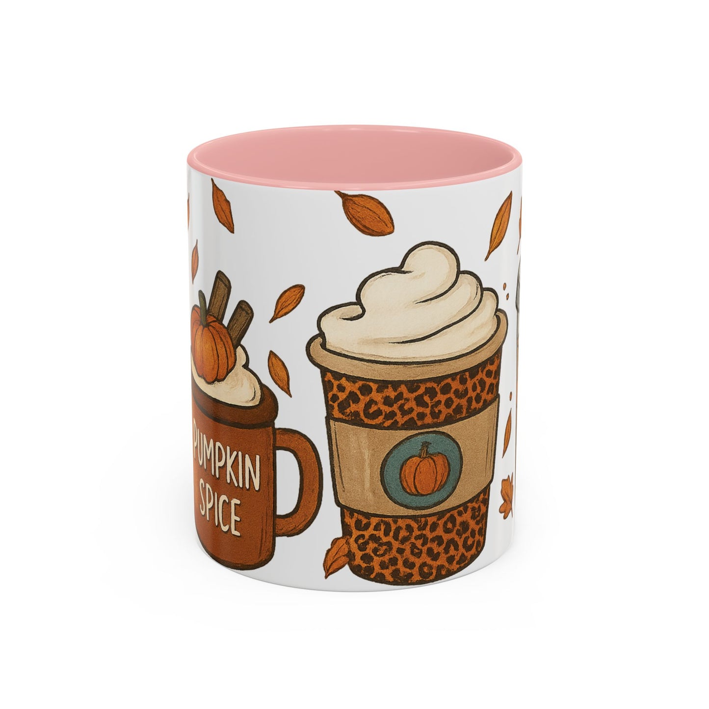 Pumpkin Spice Accent Mug – Fall Coffee Cup (11oz & 15oz)