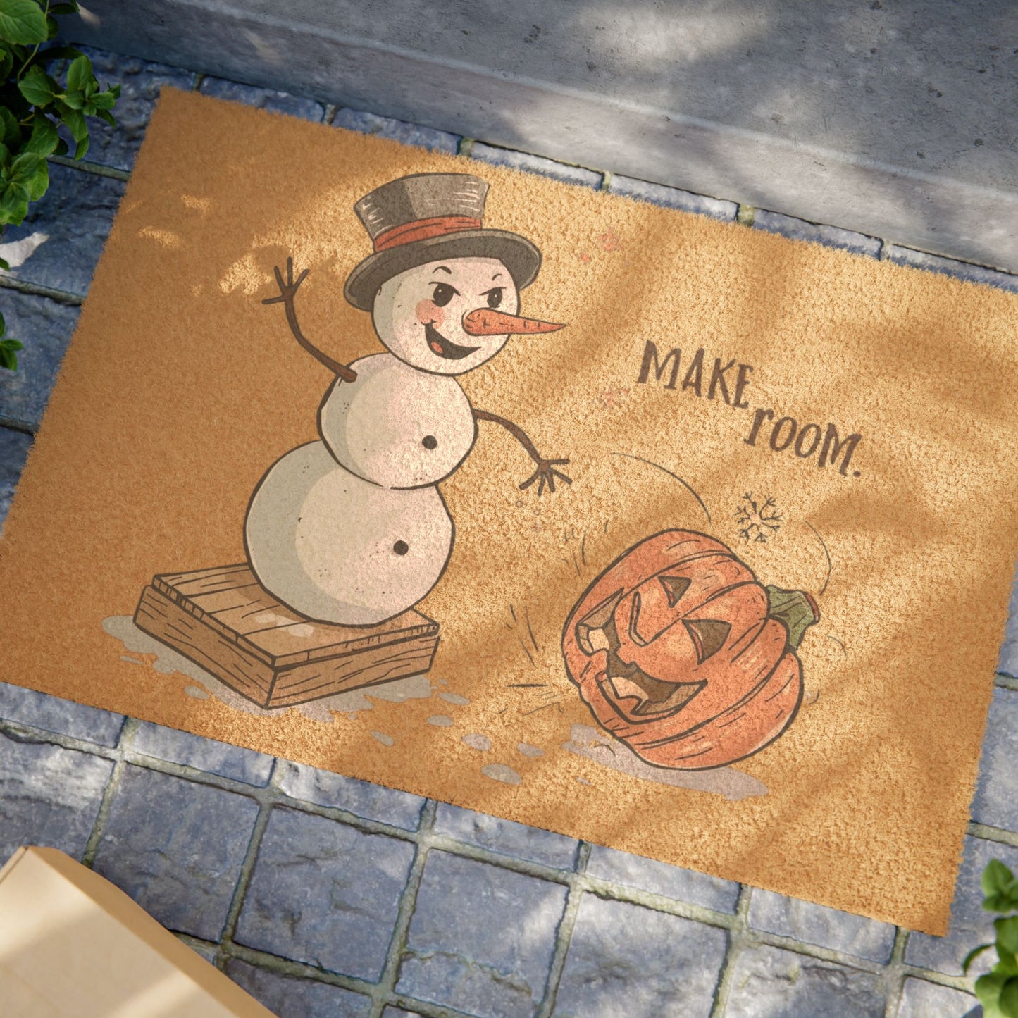 Make Room Fall to Winter Doormat | Funny Seasonal Front Door Mat