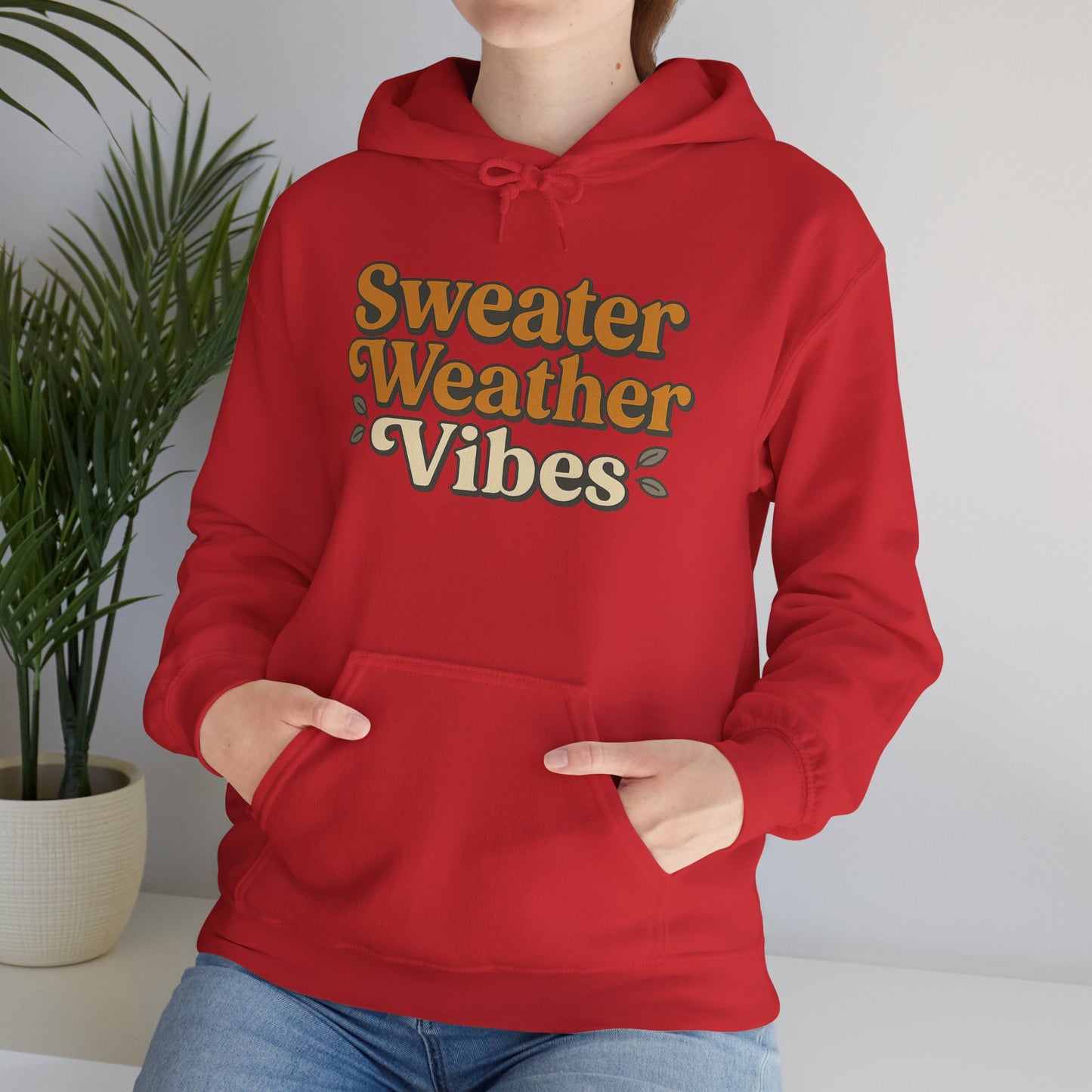 Sweater Weather Vibes Hoodie – Cozy Fall Aesthetic Pullover