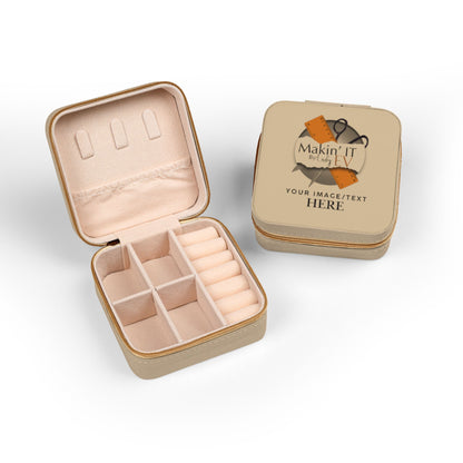 Custom Travel Jewelry Box – Portable Velvet Ring & Earring Organizer