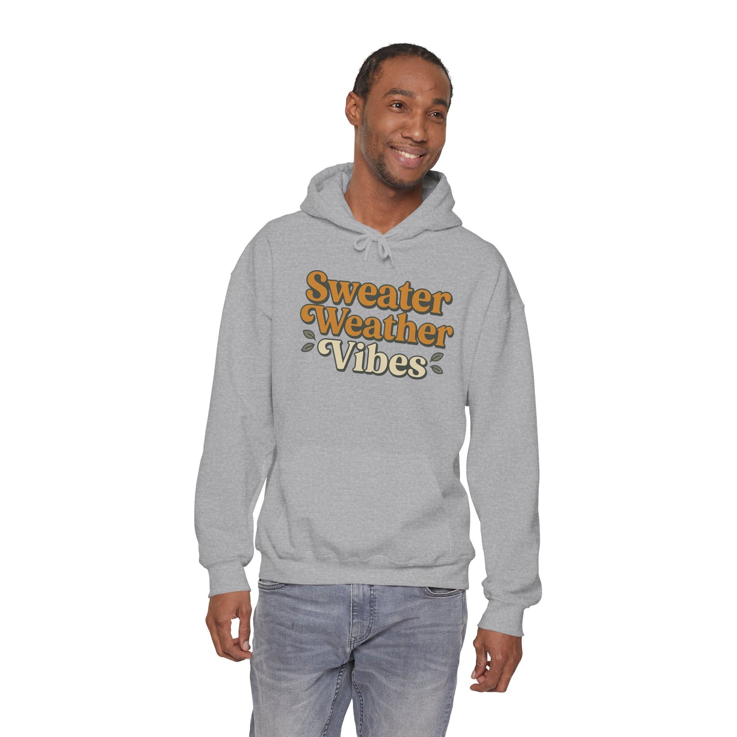 Sweater Weather Vibes Hoodie – Cozy Fall Aesthetic Pullover
