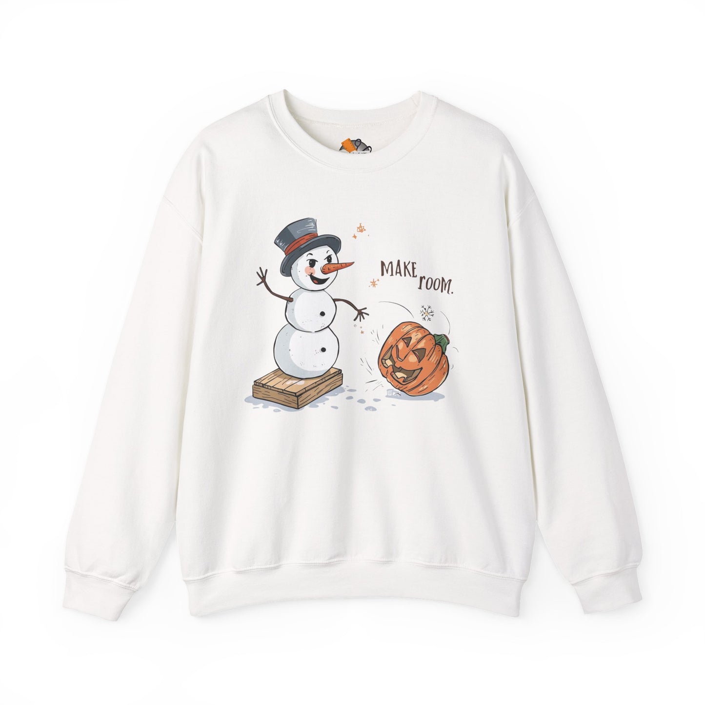 “Make Room” Fall-to-Winter Humorous Unisex Adult Crewneck