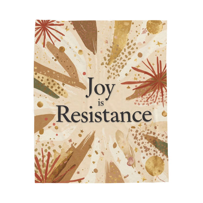Joy Is Resistance Throw Blanket | Black History–Inspired Cozy Affirmation